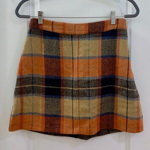 Lulu's Mad for Plaid Beige Plaid Mini Skirt